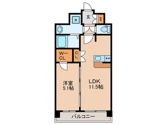 間取図 ｸﾘｽﾀﾙｸﾞﾗﾝﾂ京都西大路(303)