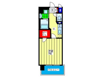 間取図 ｽﾜﾝｽﾞｼﾃｨ大阪城北詰(201)