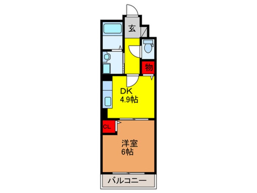 間取図 サンパティ－ク清隆