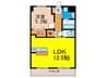 フェリーチェ 1LDKの間取り