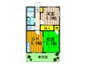 ラメール佐野 2DKの間取り