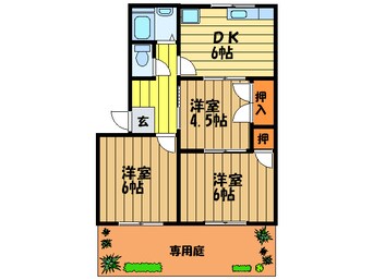 間取図 コーポ桑才Ａ棟