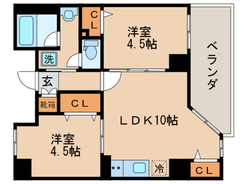 間取図 LATTICE HIGASHINO annex