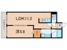 ＴｏａｓｔＡｋａｓｈｉ 1LDKの間取り