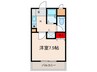 セピアコート箕面 1Kの間取り