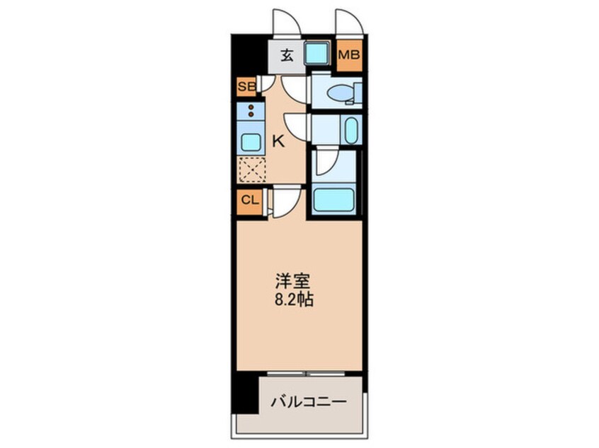 間取図 ｽﾌﾟﾗﾝﾃﾞｨｯﾄﾞ十三本町