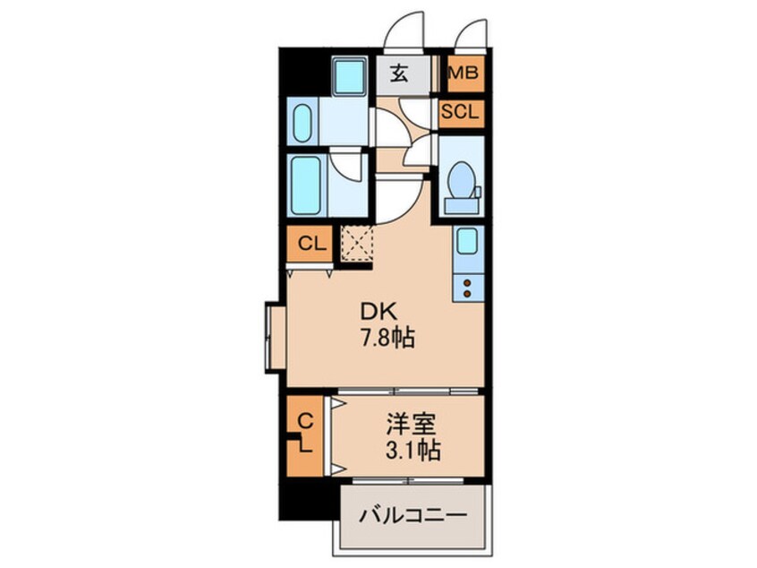 間取図 ｽﾌﾟﾗﾝﾃﾞｨｯﾄﾞ十三本町