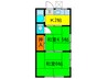 緑地苑 2Kの間取り