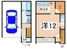 プロスパーベイス南巽 1Kの間取り