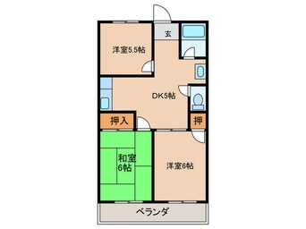 間取図 第一高山ハイツ