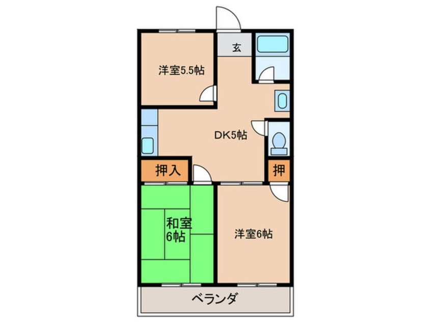 間取図 第一高山ハイツ