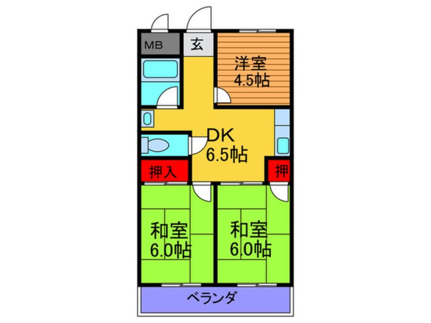 間取図 第一高山ハイツ