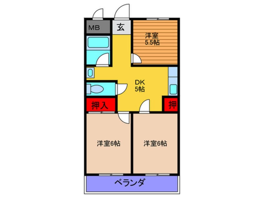 間取図 第一高山ハイツ