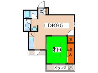 間取図 萬野ハイツ