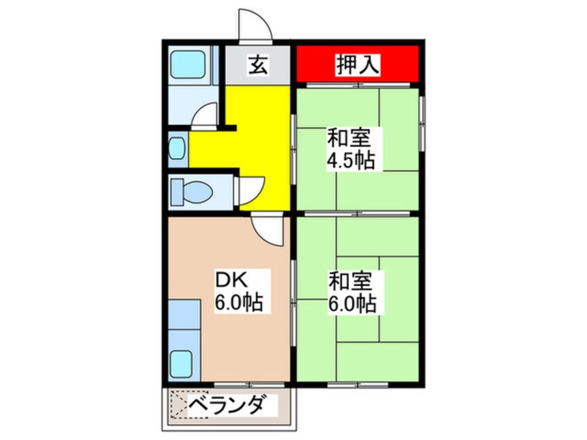 間取図 ニッサンハイツ