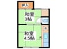 村上ﾏﾝｼｮﾝ 2Kの間取り