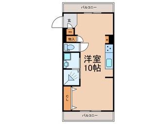 間取図 ゲンズコーポ篠原