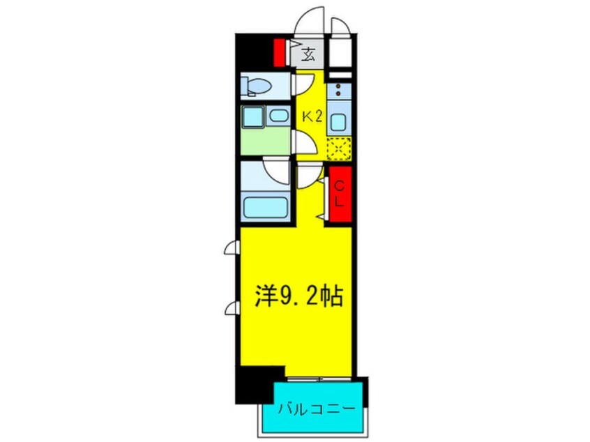 間取図 コンフォリア京町堀