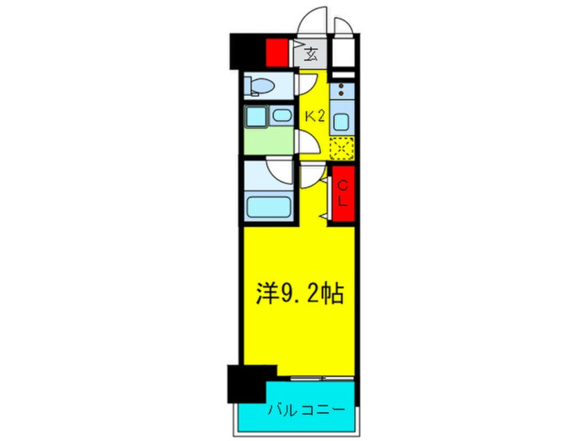 間取図 コンフォリア京町堀