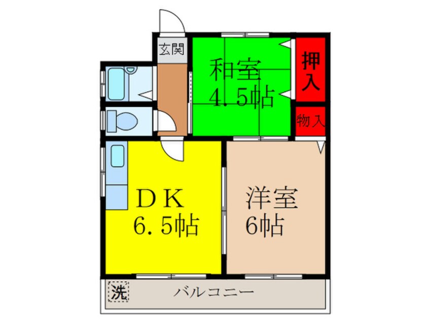 間取図 ハイツ藤