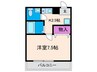 パイン箕面 1Kの間取り