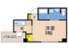 コウリュウマンション 1Kの間取り