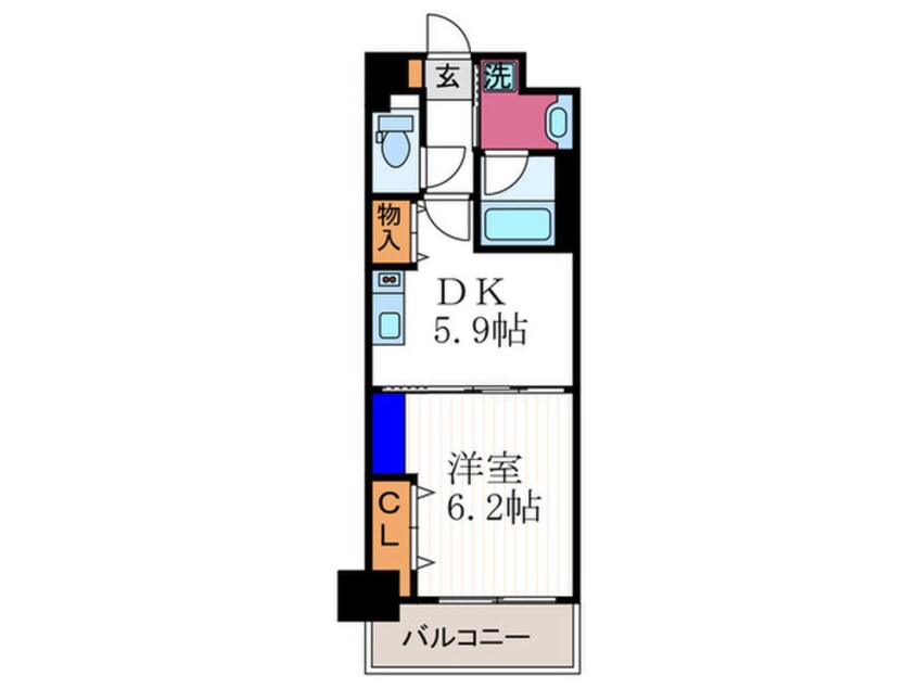 間取図 レジディア御所東