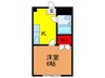 シティハイツ大和田 1Kの間取り