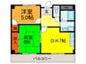 ロイヤル山本 2DKの間取り