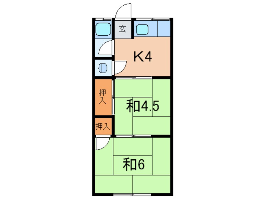 間取図 飛田荘