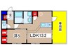 J fort嵯峨天龍寺 1LDKの間取り