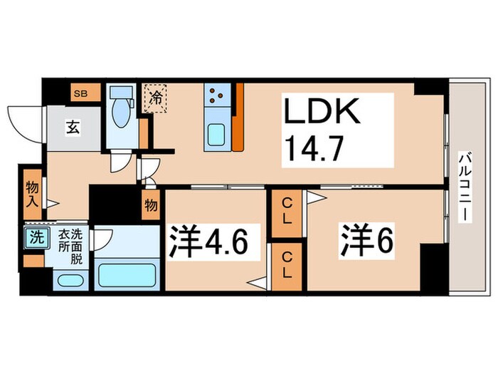 間取り図 サンエール南堀江