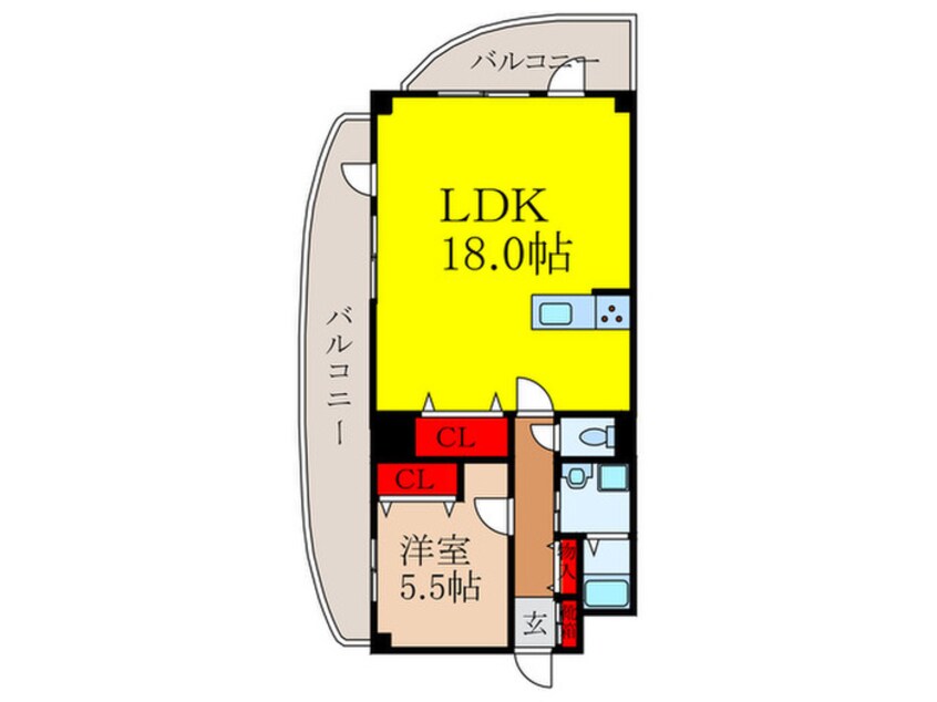 間取図 メゾンクレール