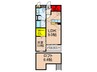 フレスク－ラブリッサ 1LDKの間取り