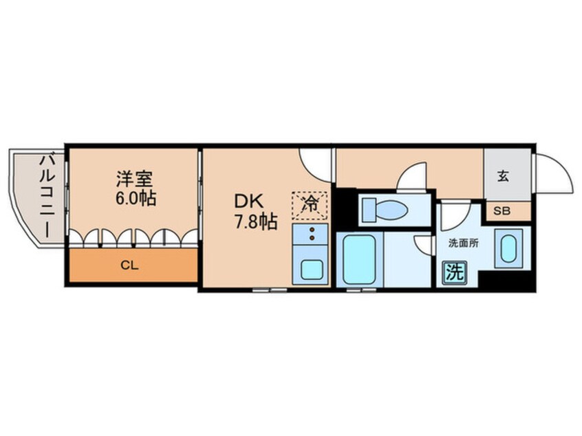 間取図 リーガル京都室町御池(601)