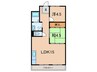 皐月マンション 2LDKの間取り