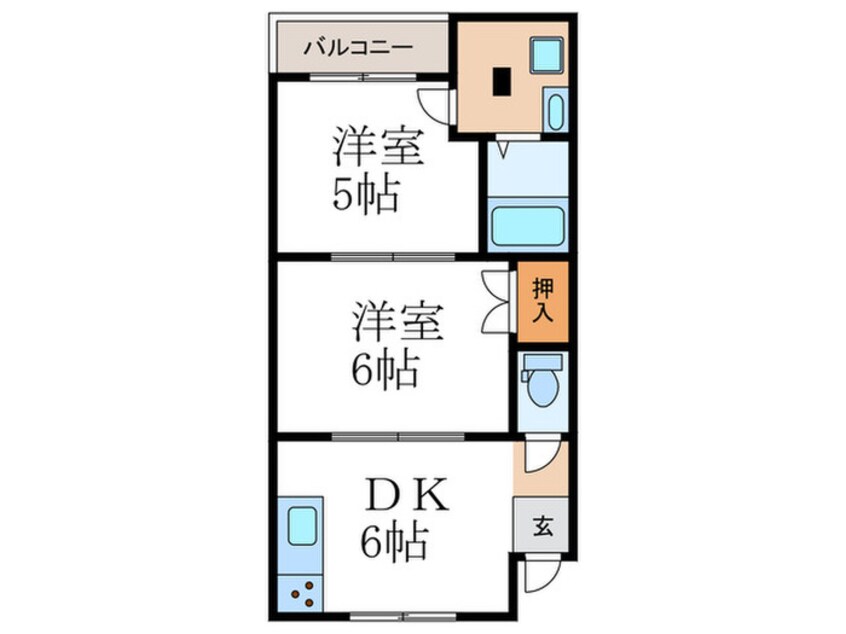 間取図 西向日ハイツ