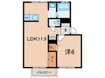 間取図 ハイツマスモトＡ棟