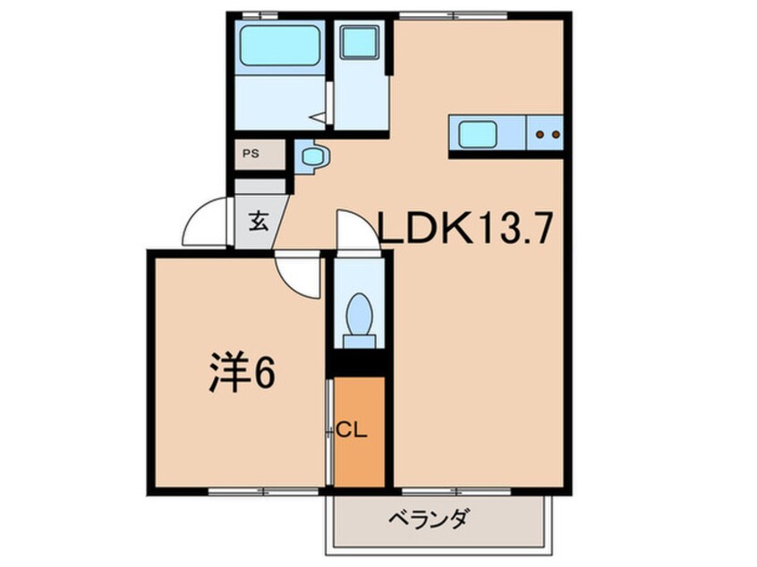 間取図 ハイツマスモトＡ棟