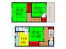 藤阪文化 3DKの間取り