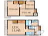 GOMON MOMOYAMA北棟 3LDKの間取り