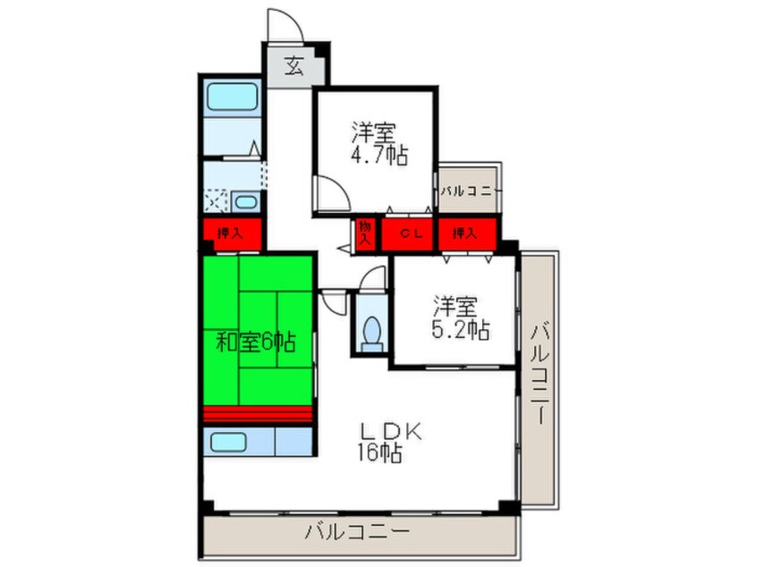 間取図 スプリングヒルズ