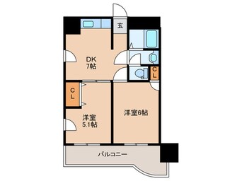 間取図 エクセルシオール城東