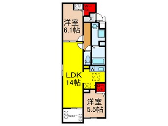 間取図 仮）ミツボシヤマモトビレッジ