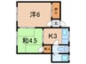 グリーンハイツ 2Kの間取り