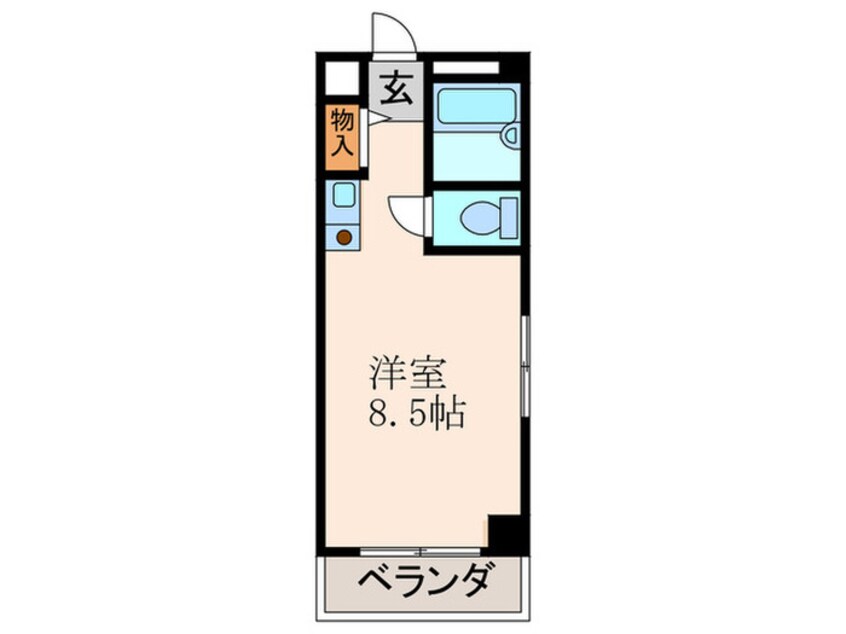 間取図 ハイツアルペン 開明