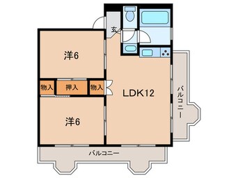 間取図 甲子園ローズハイツ