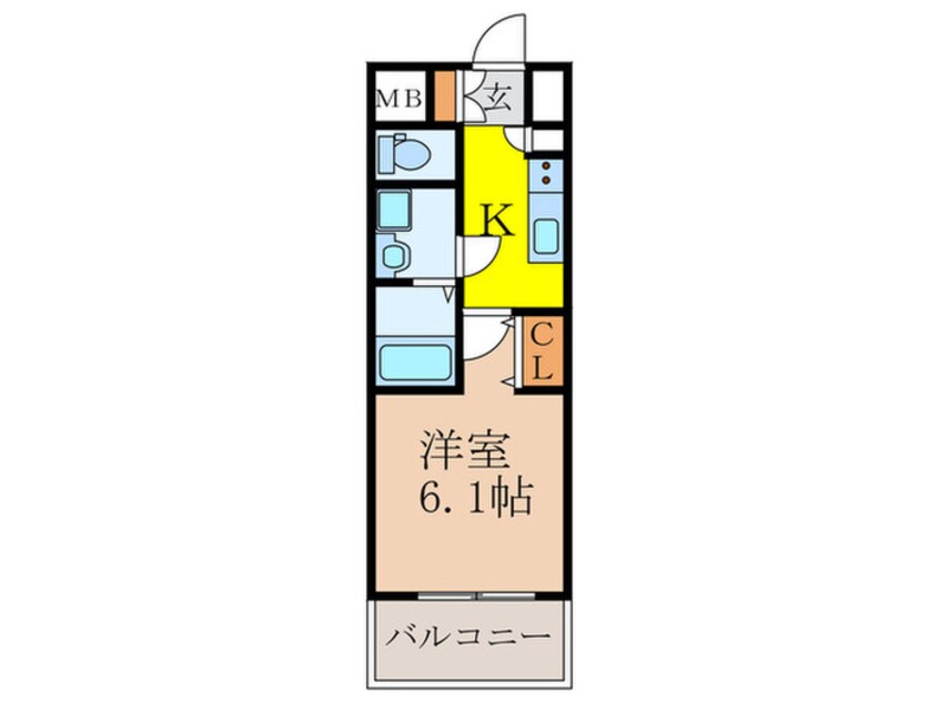 間取図 スプランディッド新大阪ＤＵＥ