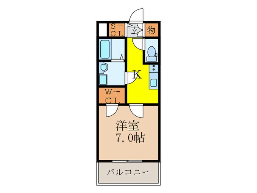 間取図 スプランディッド新大阪ＤＵＥ