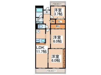 間取図 エイト貝塚